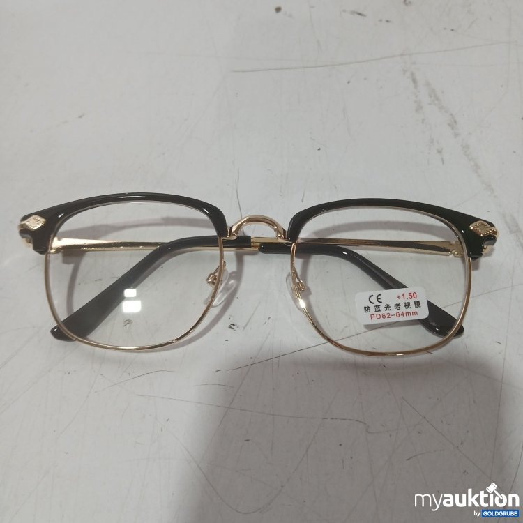 Artikel Nr. 989226 Artikel Nr. 989226: Diverse Brille Schwarz / Gold +1.50 mit Etui