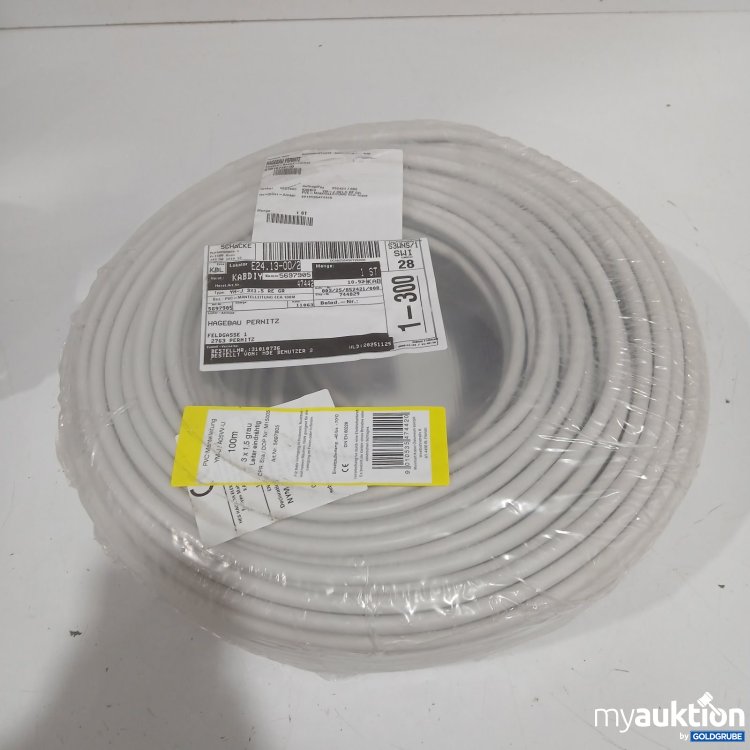 Artikel Nr. 526227: PVC-Mantelleitung ECA 100m 3x1,5 grau Leiter eindrähtig 5697905