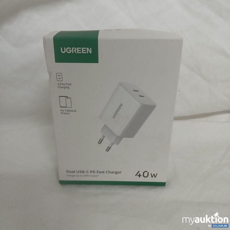 Artikel Nr. 817227 Artikel Nr. 817227: Ugreen Dual USB-C PD Fast Charger 40W