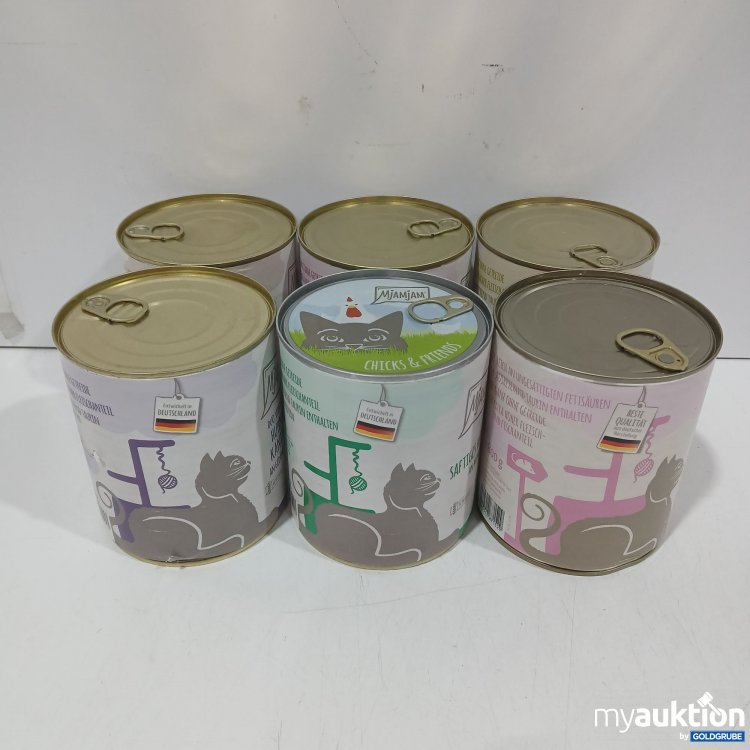Artikel Nr. 973227: Mjamjam Katzenfutter diverse Sorten 6×800g