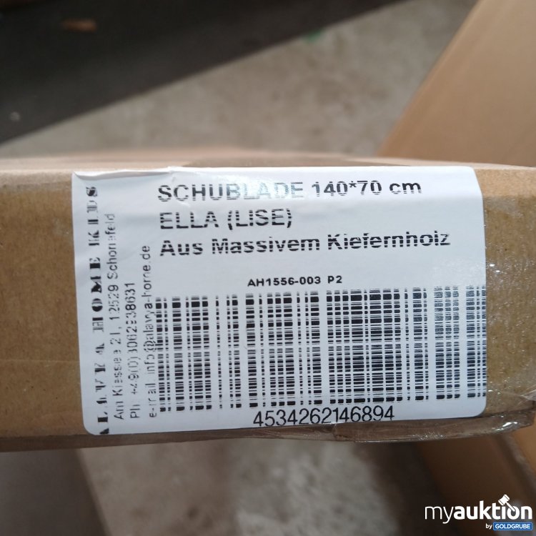 Artikel Nr. 442228: Alavya Home Schublade 140x70cm Ella(Lise) aus massivem Kiefernholz 