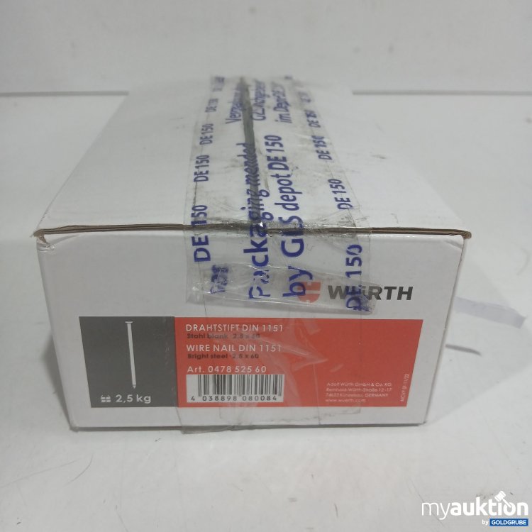 Artikel Nr. 445228 Artikel Nr. 445228: Würth Drahtstift DIN 1151 2,5kg 2,5x60