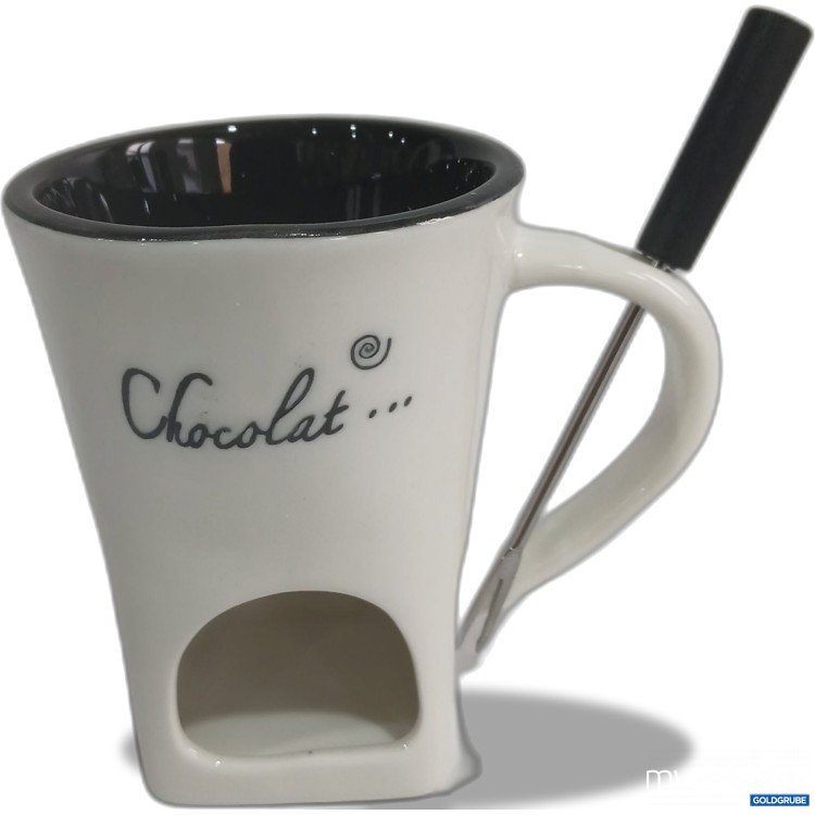 Artikel Nr. 525228: Schokoladen Fondue Becher weiß 