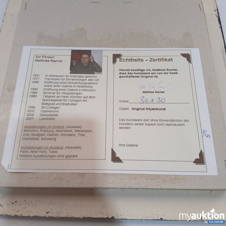 Artikel Nr. 866228: Bild ca.30x30cm von Mathias Rachel