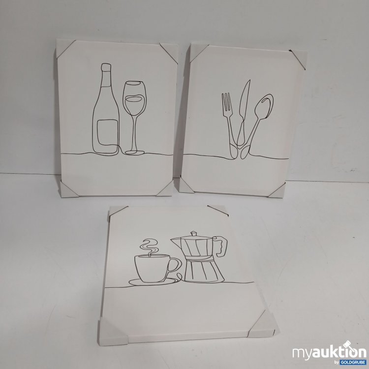 Artikel Nr. 951228: Bilderset ca. 34x25cm 3tlg. 