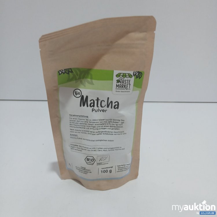 Artikel Nr. 861229: Taste Market Bio Matcha Pulver 100g