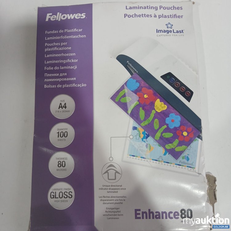 Artikel Nr. 874229 Artikel Nr. 874229: Laminierfolientaschen A4 216×303mm 100 Blatt