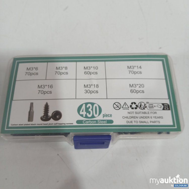 Artikel Nr. 894229: Carbon Steel Schrauben 430Stk 