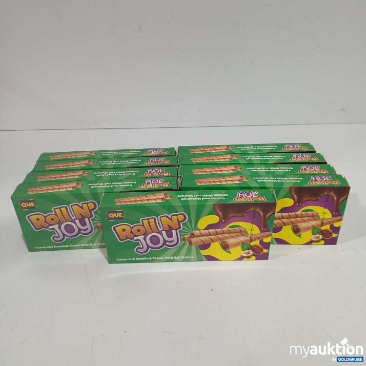 Artikel Nr. 916229 Artikel Nr. 916229: Roll N'Joy Cocoa and Hazelnut Cream with Roll Wafers je 40g