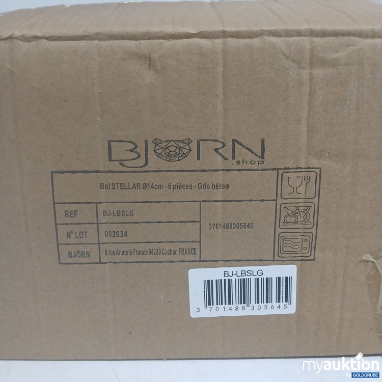 Artikel Nr. 972229: Björn Bol Stellat ø14cm 6Stk Gris beton 