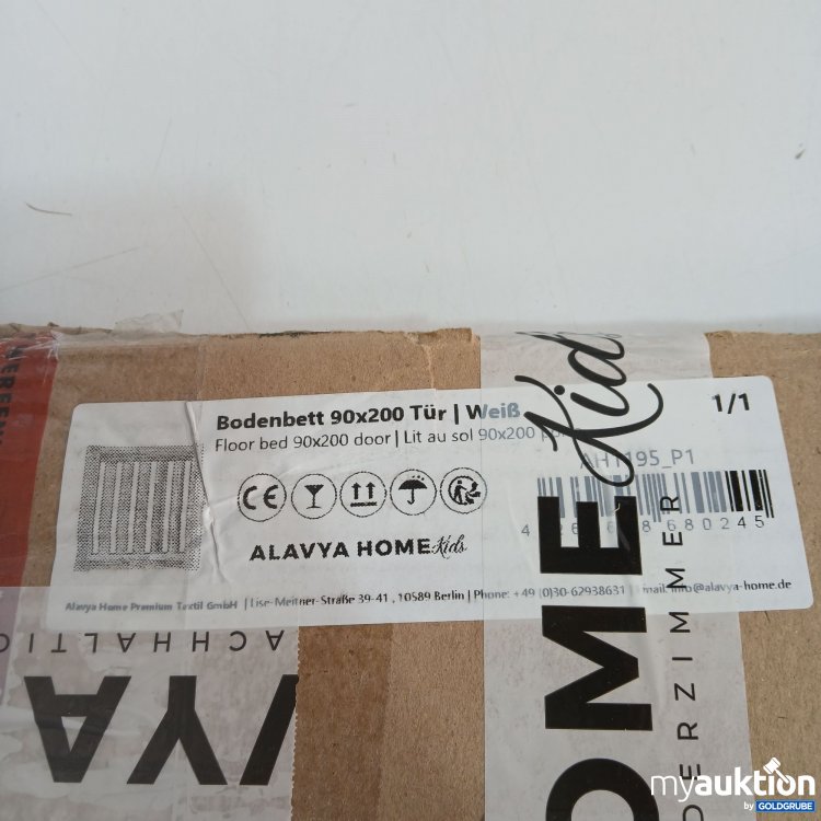 Artikel Nr. 442230: Alavya Home Bodenbett Tür 90x200 weiß 