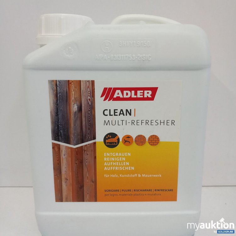 Artikel Nr. 521230 Artikel Nr. 521230: Adler Clean Multi Refresher 2.5L