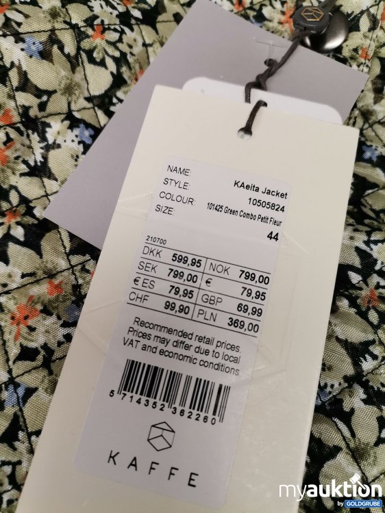Artikel Nr. 697230 Artikel Nr. 697230: Kaffe Jacke