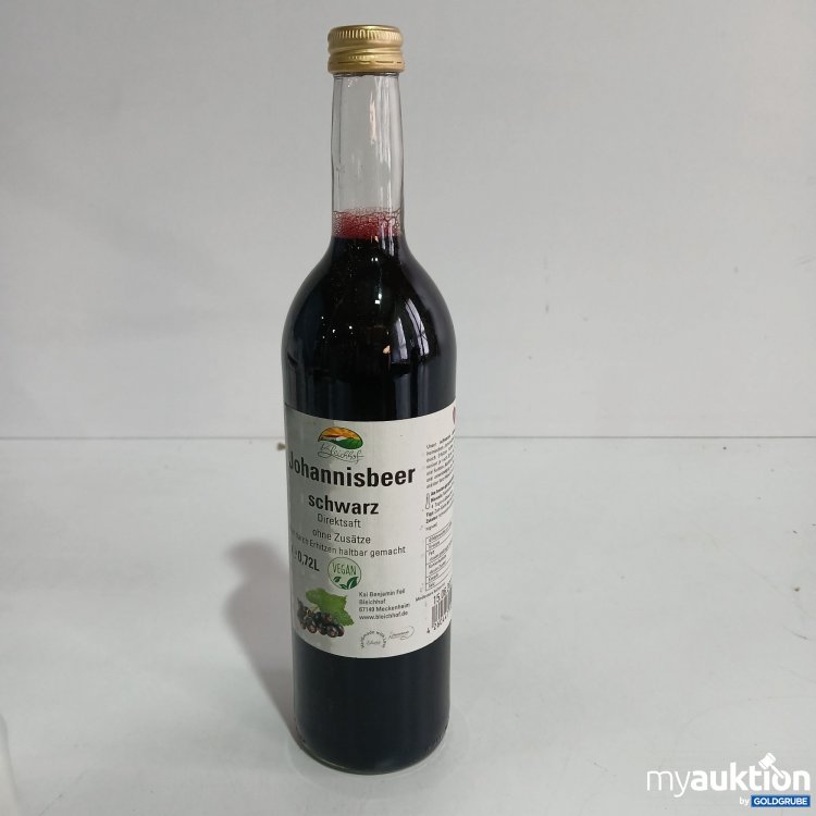 Artikel Nr. 810230 Artikel Nr. 810230: Bleichhof Johhanniesbeer schwarz Direktsaft 0.72l