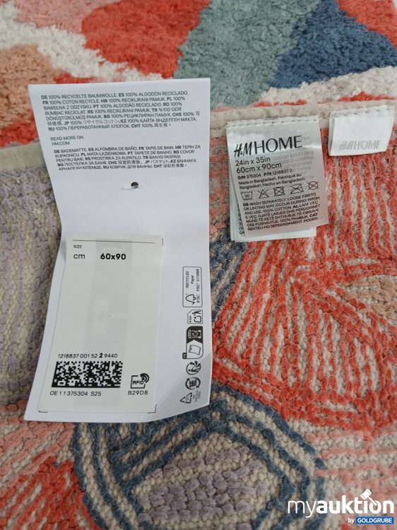 Artikel Nr. 932230: H&M HOME Teppich 60x90 cm 100%recyceltes Baumwollgarn
