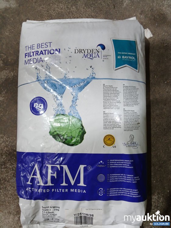 Artikel Nr. 995230 Artikel Nr. 995230: BAYROL AFM 21kg Filterglas