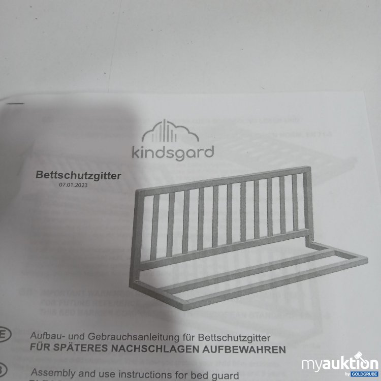 Artikel Nr. 865231: Kindsgard Bettschutzgitter 07.01.2023