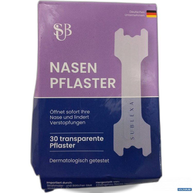 Artikel Nr. 917231: Sublexa Nasenpflaster 30 Stück,  Verpackung beschädigt
