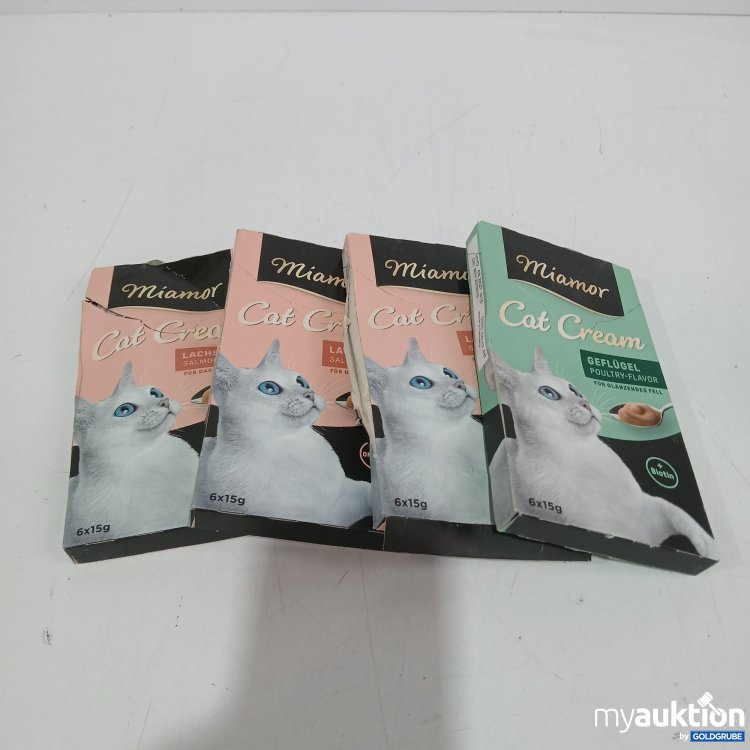 Artikel Nr. 950231: Miamor Cat Cream Lachs und Geflügel 4x6x15g 