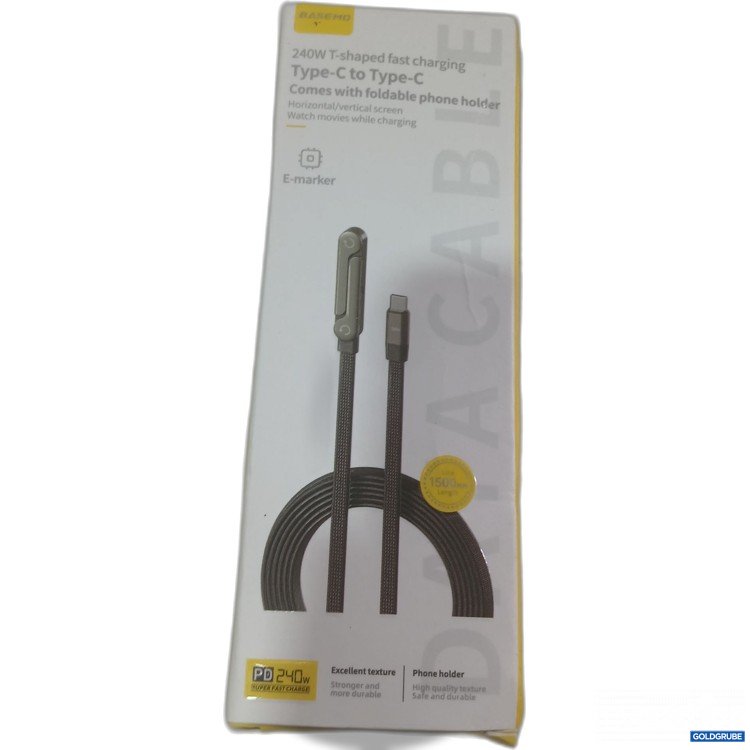 Artikel Nr. 989231 Artikel Nr. 989231: Basemo 240W T-förmigen USB-C auf USB-C Schnellladekabel