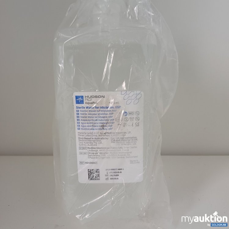 Artikel Nr. 467232: Hudson RCI AquaPak Steriles Wasser zur Inhalation 1070 ml