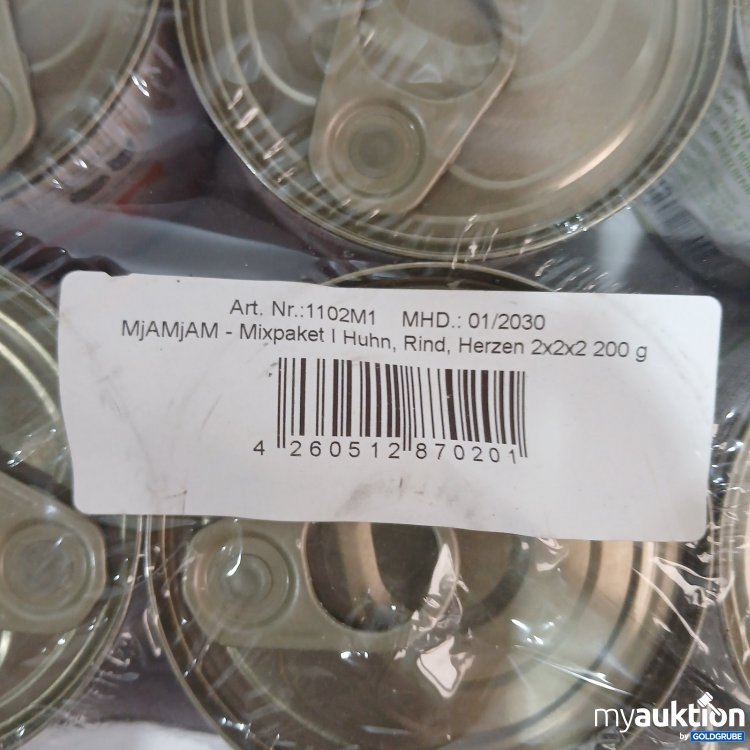 Artikel Nr. 472232 Artikel Nr. 472232: MjAMjAM Mixpaket I Huhn Rind Herzen 2x2x 2 200 g