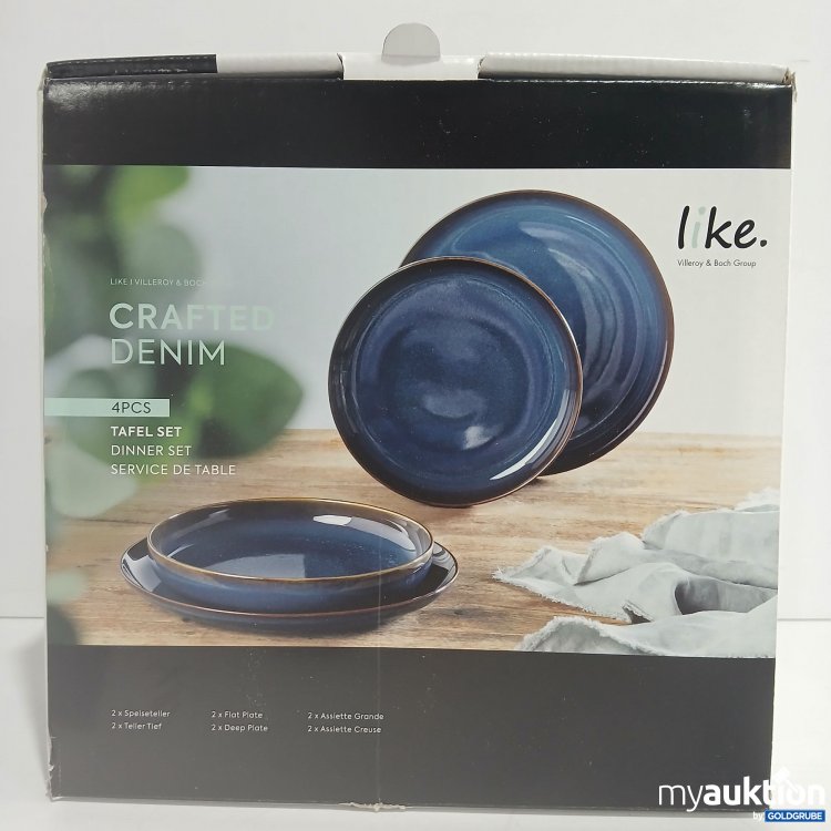 Artikel Nr. 519232 Artikel Nr. 519232: Like Villery & Boch Group Crafted Denim Tafel Set 4tlg.
