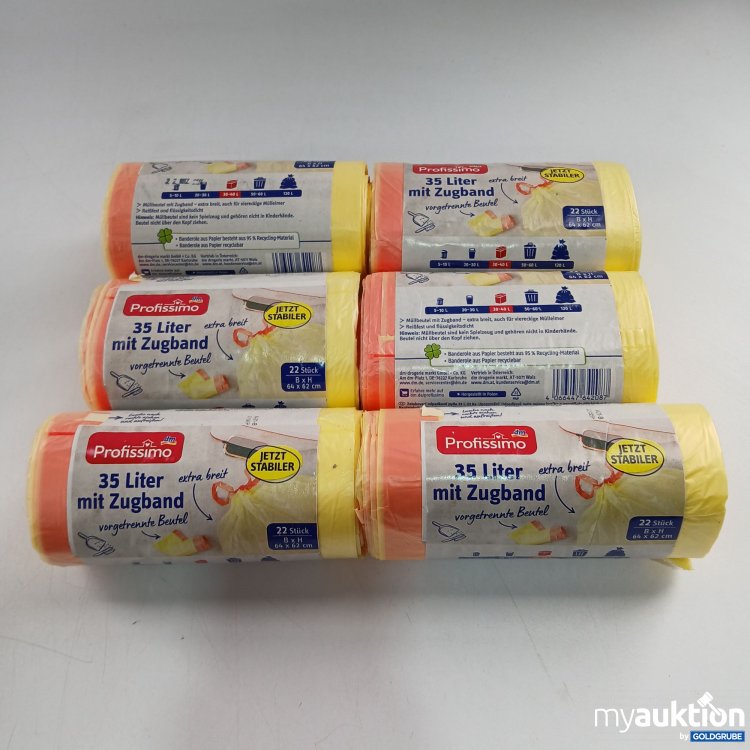 Artikel Nr. 805232 Artikel Nr. 805232: Profissimo Müllbeutel mit Zugband 35l 6x22 Stück