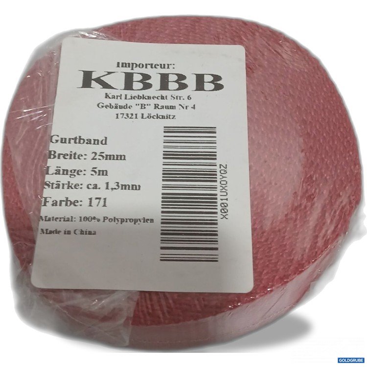 Artikel Nr. 887232 Artikel Nr. 887232: Kbbb Gurtband 25mm 5m