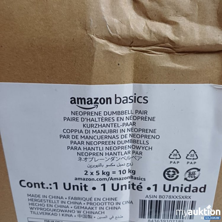 Artikel Nr. 922232: amazon basics Neoprene Dumbbell Pair 2x5 kg blau