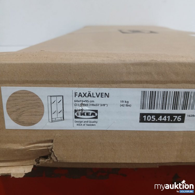 Artikel Nr. 931232: Ikea FAXÄLVEN Spiegelschrank 60×15×95cm Holzmuster 
