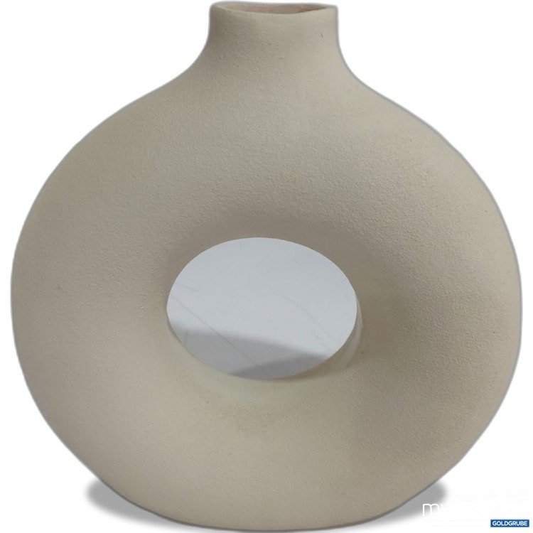 Artikel Nr. 939232 Artikel Nr. 939232: Vase rund mit Loch beige