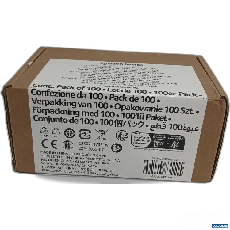 Artikel Nr. 955232: Amazon Basics AA Performance Alkaline Batterien 100Stück
