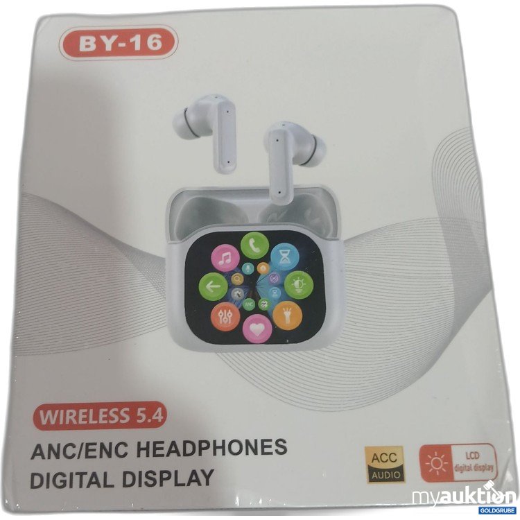 Artikel Nr. 525233: ANC/ENC Headphones Digital Display BY-16 Wireless 5.4 