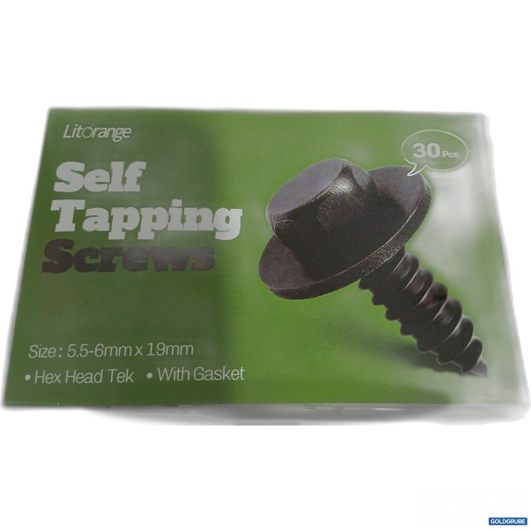 Artikel Nr. 882233: Litorange Self Tapping Screws 5.5-6mm x 19mm 30Pcs 