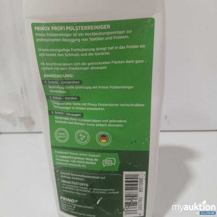 Artikel Nr. 933233: PRINOX Profi Polsterreiniger 500ml mit Bürste