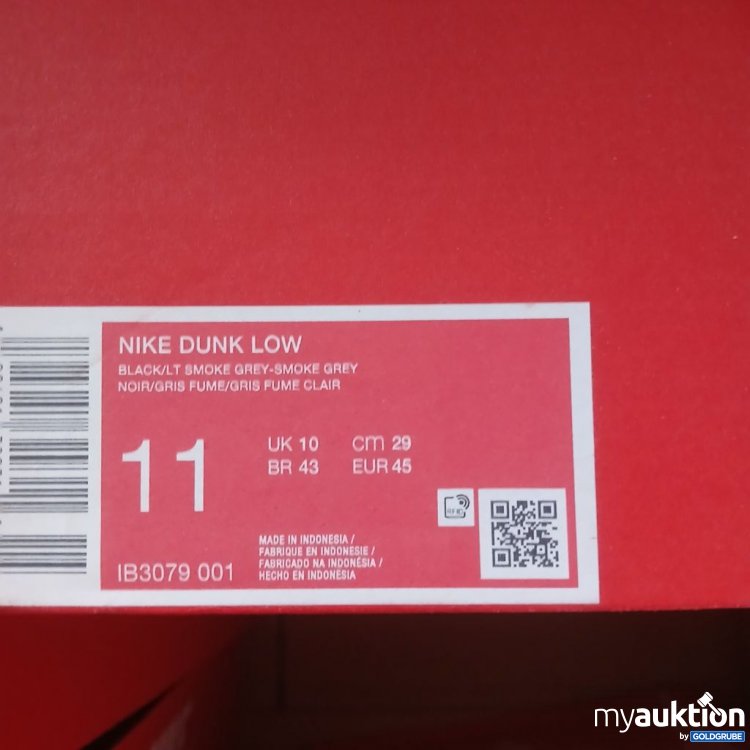 Artikel Nr. 954233: Nike Dunk Low Smoke Grey