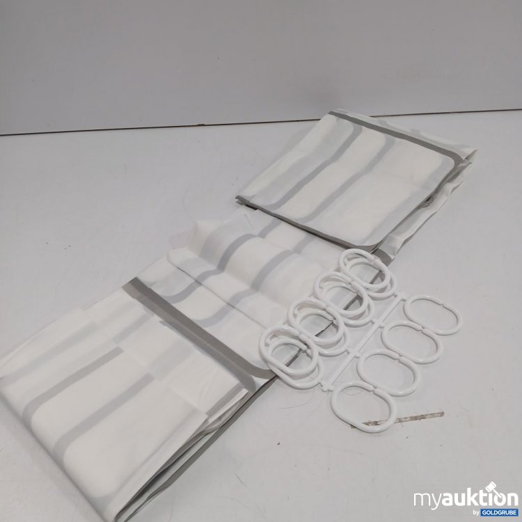 Artikel Nr. 963233: Duschvorhangset mit Ringen ca 173cm