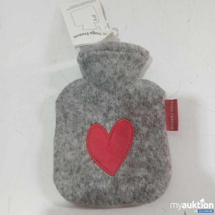 Artikel Nr. 989233 Artikel Nr. 989233: Hugo Frosch Mini-Wärmeflasche grau mit Herz ca 11,5x16cm (gesamt)