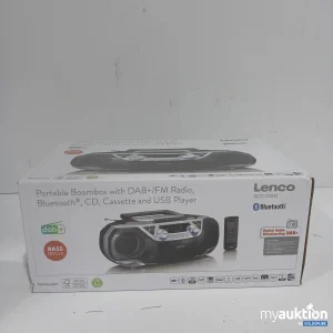 Auktion Lenco Portable Boombox SCD-720SI mit DAB+/FM Radio Bluetooth CD Kassette USB