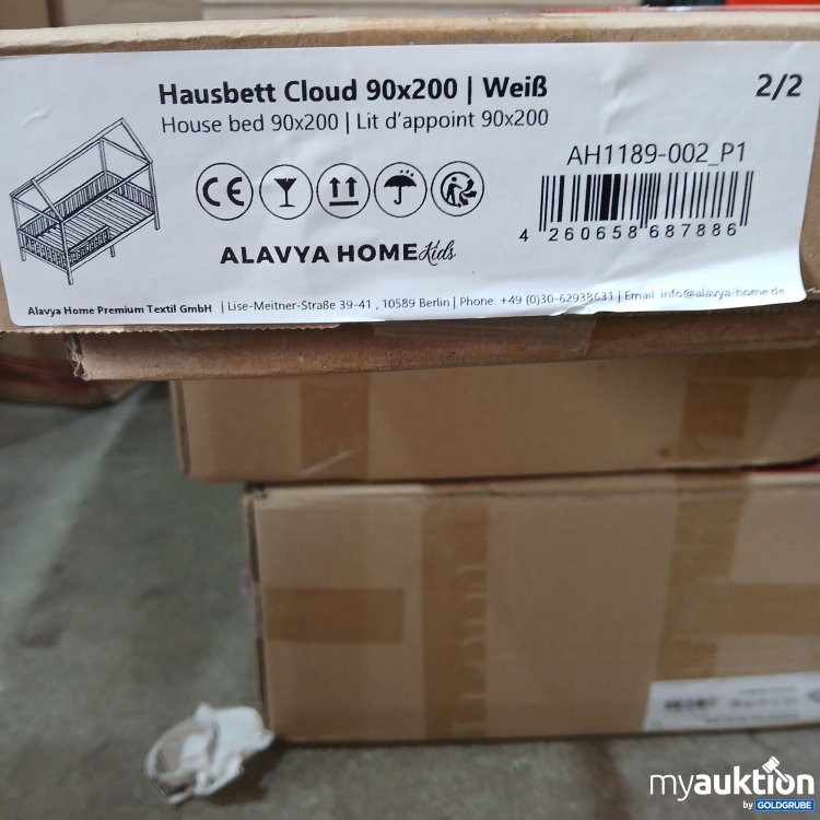 Artikel Nr. 442235: Alavya Home Hausbett Cloud 90x200 weiß 