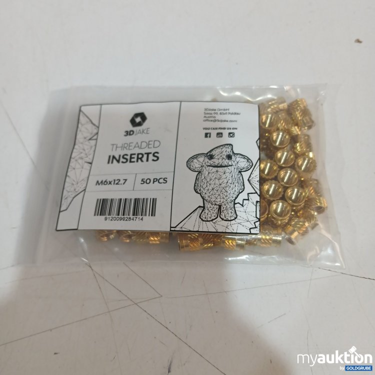 Artikel Nr. 470235 Artikel Nr. 470235: 3DJAKE Threaded Inserts M6x12.7 50 PCS