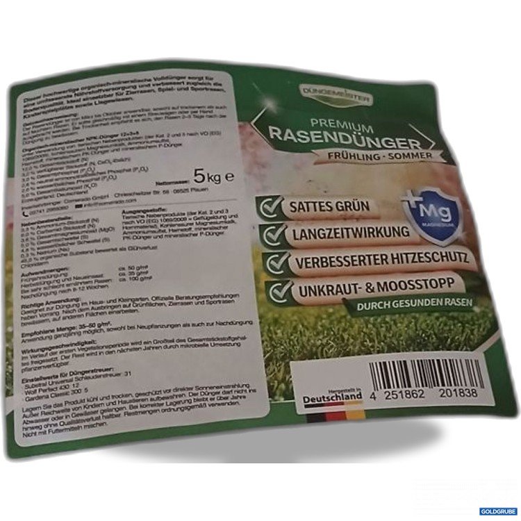 Artikel Nr. 921235: Premium Rasendünger Frühling-Sommer 5 kg