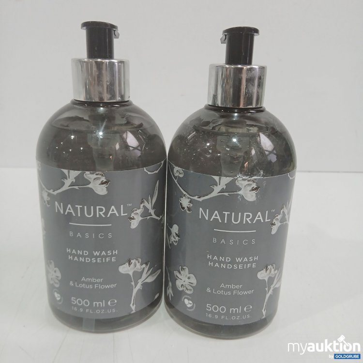 Artikel Nr. 981235 Artikel Nr. 981235: Natural Basics Handseife Amber&Lotus Blume 500ml 2Stk