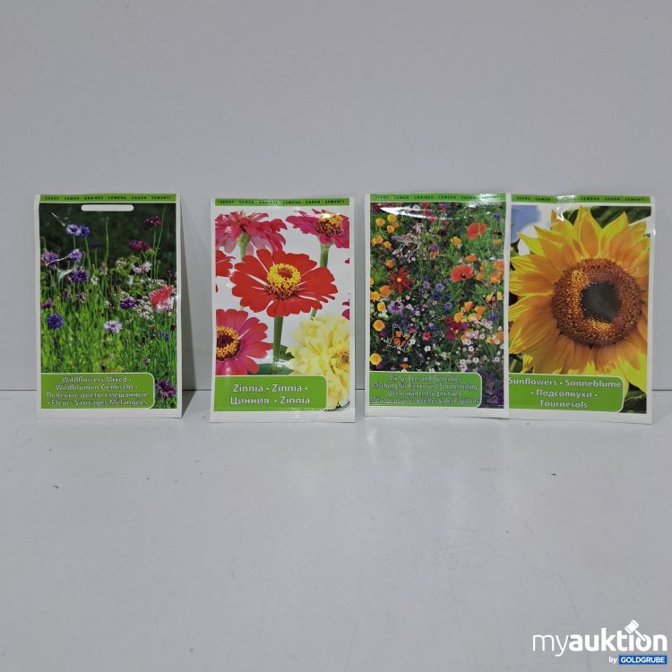 Artikel Nr. 361236 Artikel Nr. 361236: Blumensamen 4 Pkg. Lt. Foto