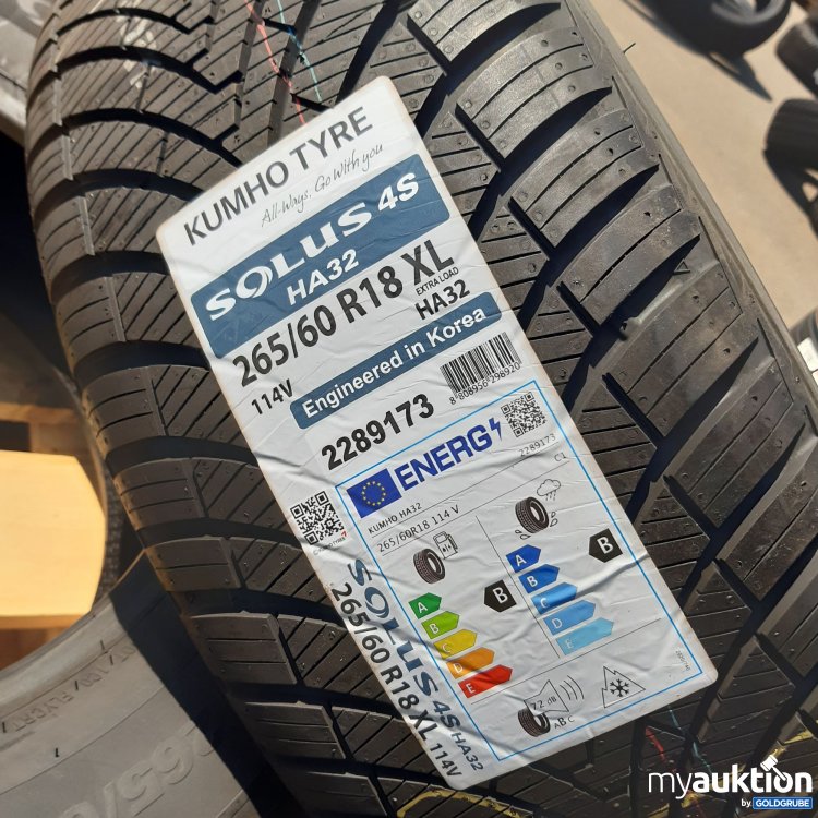 Artikel Nr. 439236: Kumho Tyre Solus 4S HA32 265/60R18 XL 114V 2 Stück 