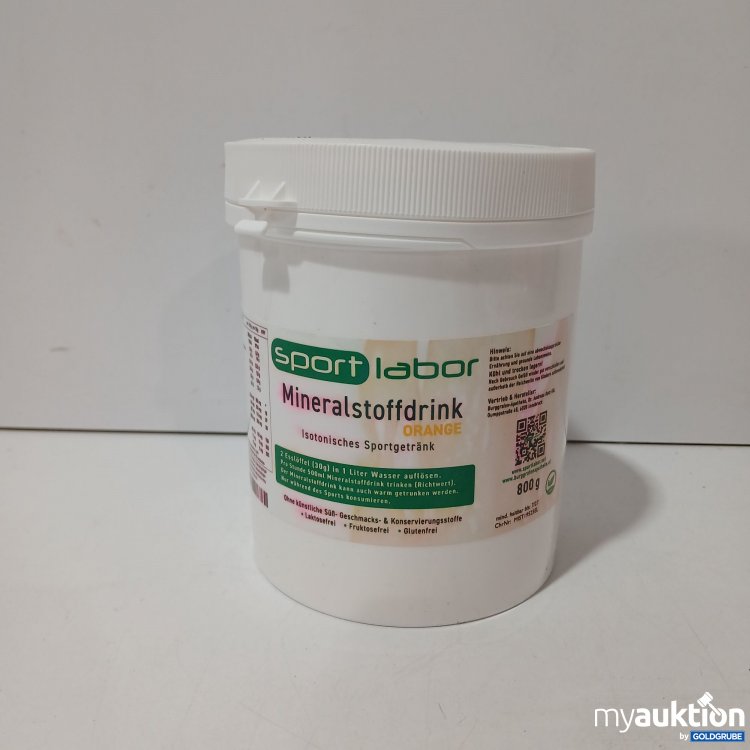 Artikel Nr. 854236: Sport Labor Mineralstoffdrink Orange 800g