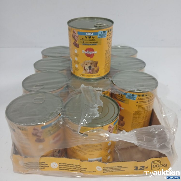 Artikel Nr. 869236 Artikel Nr. 869236: Pedigree Adult Hundefutter 3Sorten Geflügel 12x800g