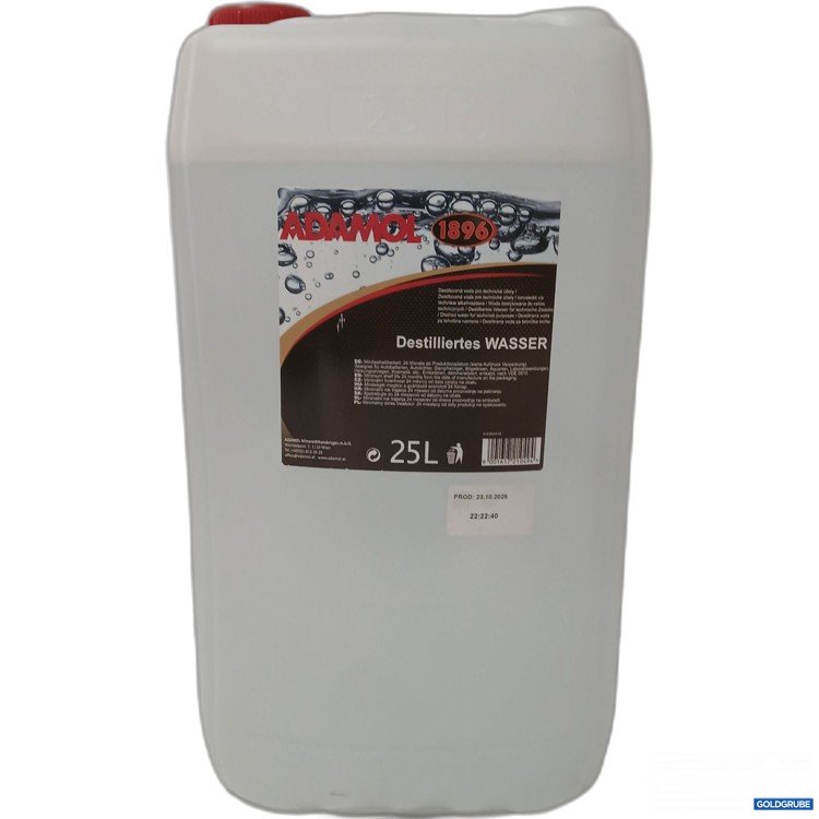 Artikel Nr. 980236 Artikel Nr. 980236: Adamol 1896 Destilliertes Wasser 25L