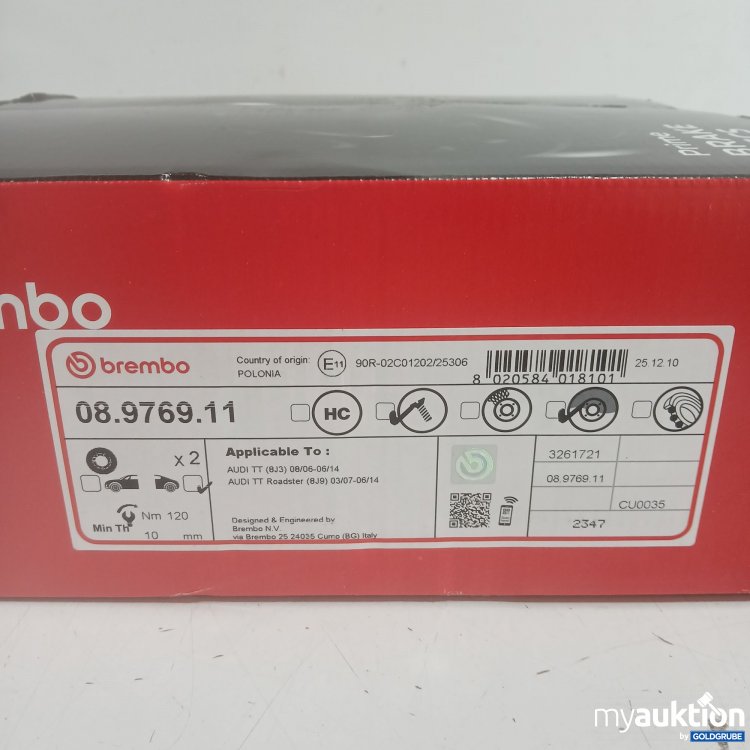 Artikel Nr. 986236: Brembo Prime Brake Discs 08.9769.11 